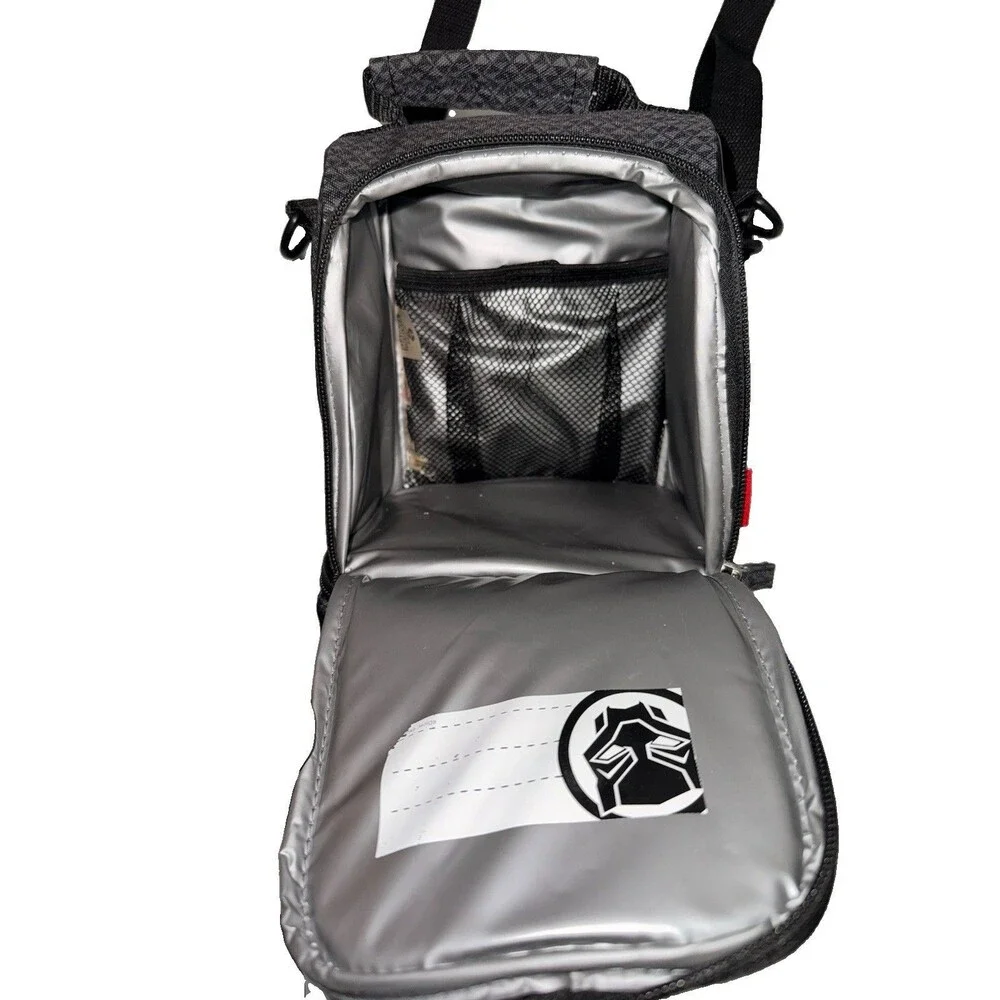 Marvel Black Panther Wakanda Forever Insulated Lunch Box/Bag Black with Straps